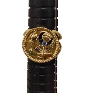 Wanderlust + Co Birthday March Aries Gold Ring Size 6